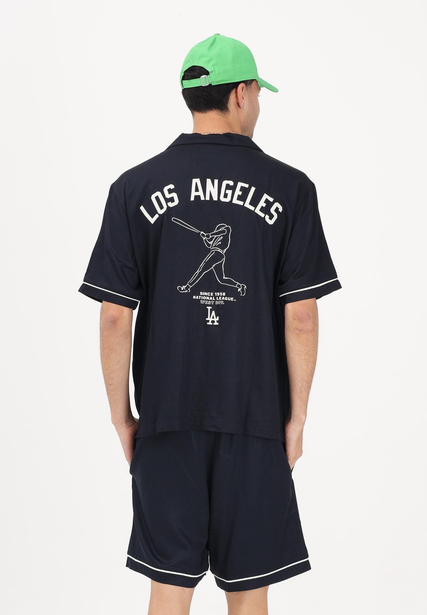 NEW ERA Camicia a manica corta LA Dodgers MLB Graphic Revere blu per uomo e donna 60856157 . NEW ERA 