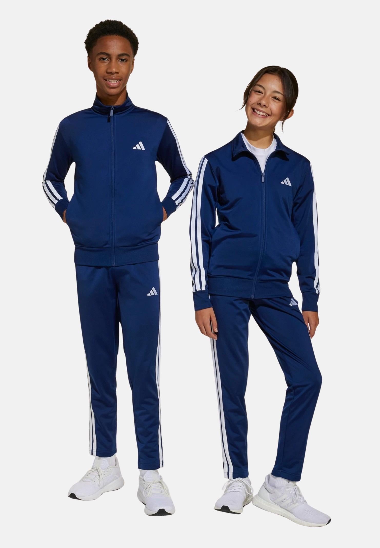ADIDAS PERFORMANCE Tuta 3Stripes blu per bambino e bambina JL6890 . ADIDAS PERFORMANCE 