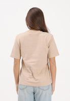 LACOSTE T-shirt a manica corta beige da donna con patch logo TF7215 X6F LACOSTE 