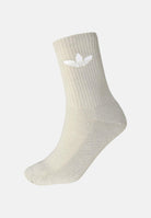 ADIDAS ORIGINALS Calzini (6paia) Trefoil Crew panna, beige e marroni per uomo e donna IT7570 . ADIDAS ORIGINALS 