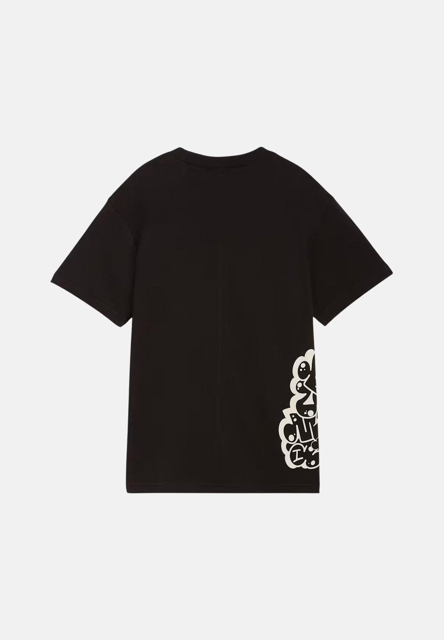 PUMA T-shirt a manica corta Graphic nera per bambino e bambina 692610 01 PUMA 