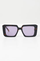CRISTIAN LEROY Occhiali da sole tartarugati da donna con lenti viola 25072 02 CRISTIAN LEROY 