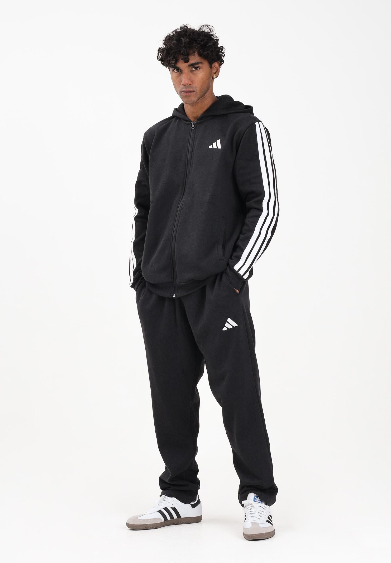 ADIDAS PERFORMANCE Tuta 3 Stripes nera da uomo JL8599  ADIDAS PERFORMANCE 