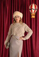 MAX MARA Maglioncino girocollo ELLADE beige da donna 2526366052600 001 MAX MARA 