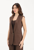 VICOLO Gilet marrone da donna TAB0243 ABU68 VICOLO 