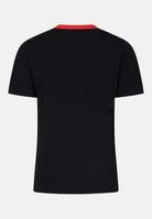T-shirt a manica corta nera per donna e bambina con stampa logo M01228M00L9 0M900 MARNI 