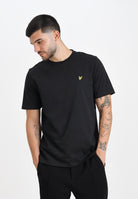 LYLE & SCOTT T-shirt a manica corta nera da uomo con logo TS400VOG Z865 LYLE & SCOTT 