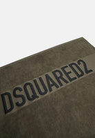 DSQUARED2 Telo mare verde mimetico per uomo e donna con logo D7P005980 307 DSQUARED2 