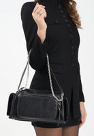 GCDS Borsa a spalla nera da donna GCDSMPS001 99 GCDS 