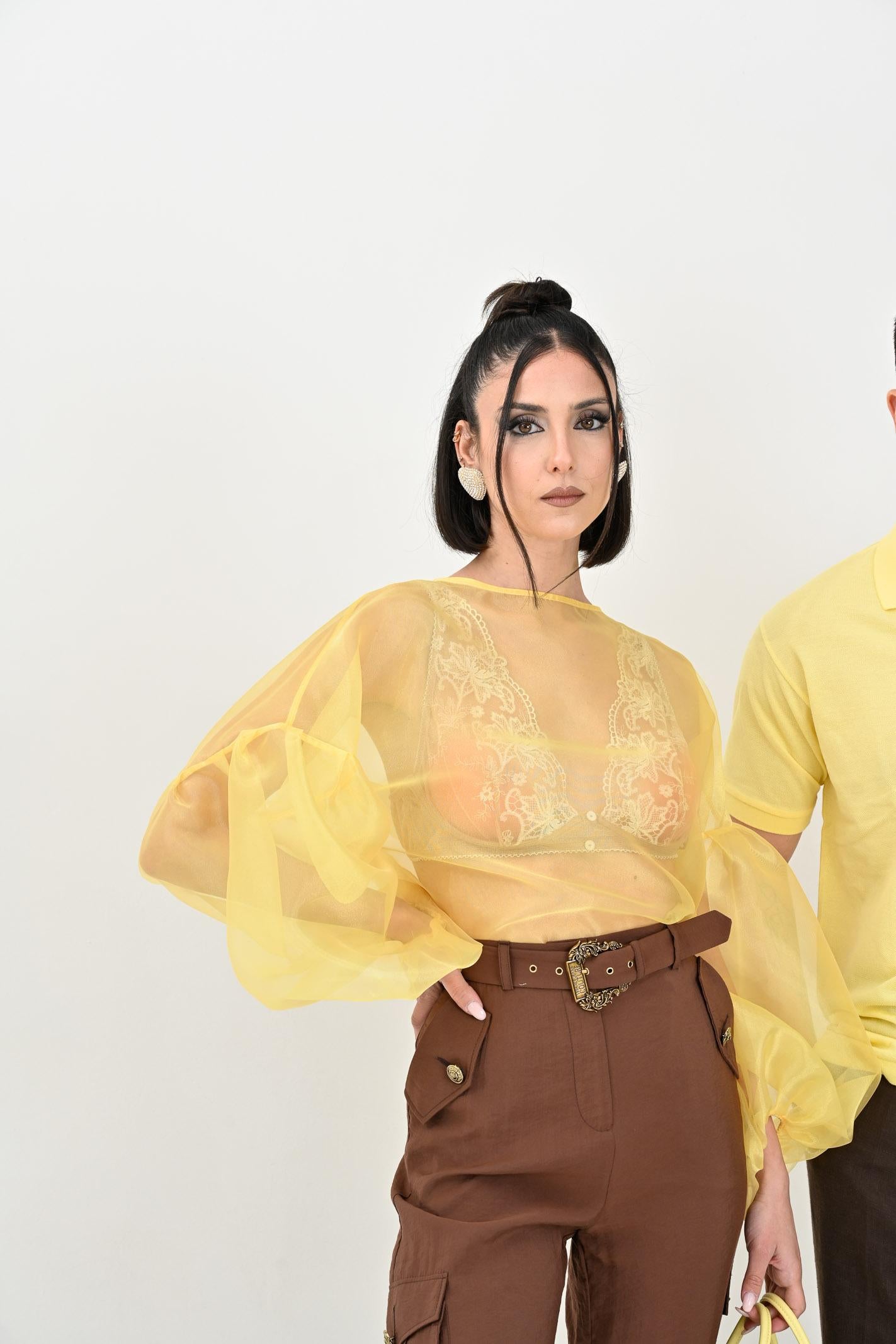 SANTAS Blusa LEMON PIE gialla da donna PV25015 GIALLO SANTAS 