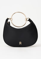 TOMMY HILFIGER Borsa hobo in raso nero da donna AW0AW18236 BDS TOMMY JEANS 