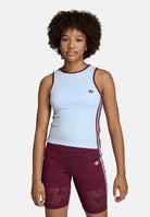 ADIDAS ORIGINALS Canotta 3 STRIPES SLIM TANK TOP azzurra e bordeaux da bambina KE2958 . ADIDAS ORIGINALS 