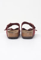 BIRKENSTOCK Ciabatte Arizona in pelle scamosciata bordeaux per uomo e donna 1028331 . BIRKENSTOCK 