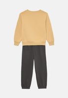 CONVERSE Tuta beige e grigia da bambino con stampa logo 8CH865 GDA CONVERSE 