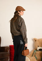 ONLY Cappottino da donna con motivo principe di Galles nelle tonalità beige-marrone 15356760 SealBrown ONLY 