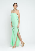 SANTAS Abito lungo CRUMBLE verde da donna PV2503 VERDE SANTAS 