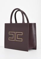 ELISABETTA FRANCHI Tote piccola bordeaux da donna con logo BS33A56E2 EA4 ELISABETTA FRANCHI 