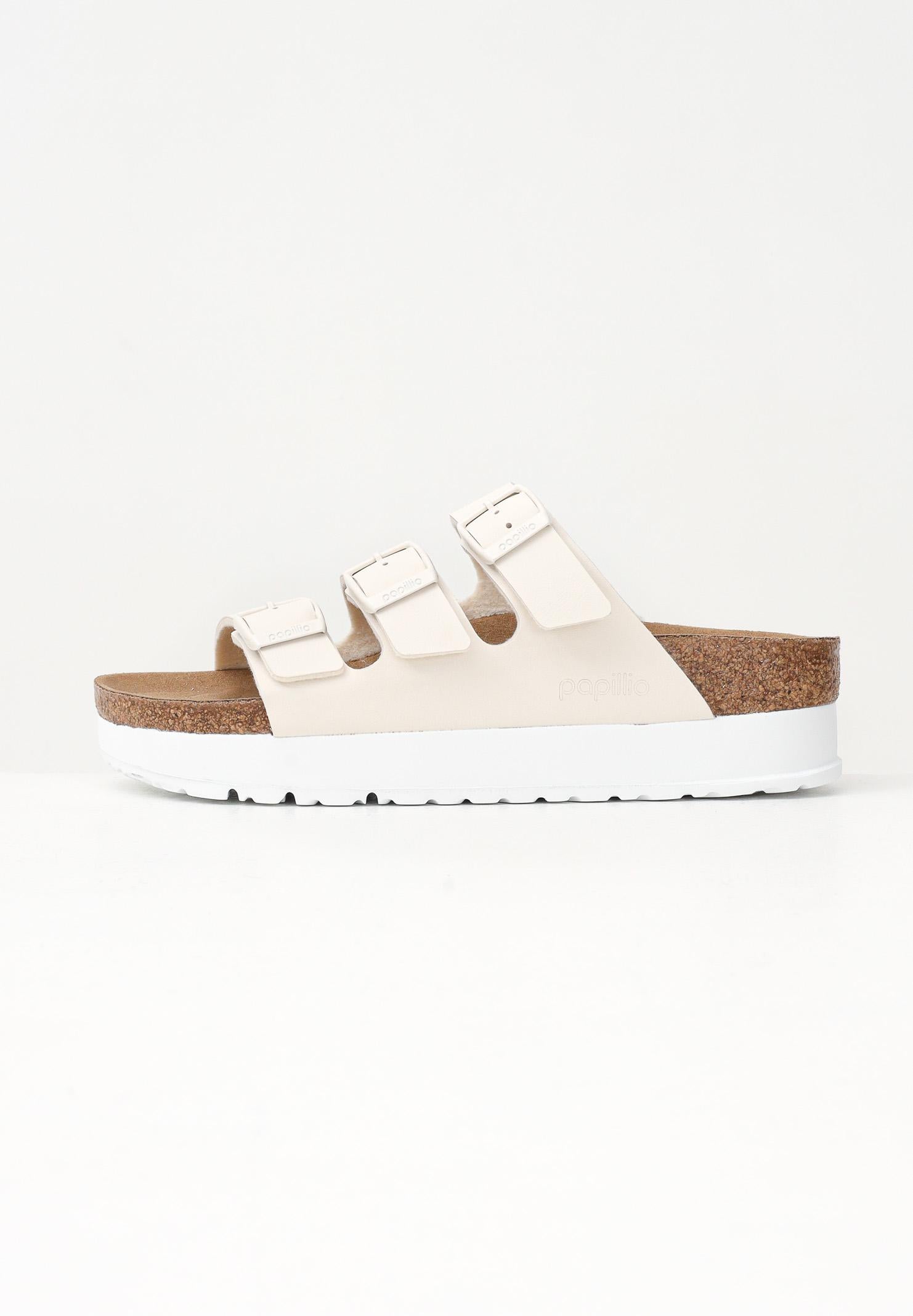 BIRKENSTOCK Ciabatte Florida III PAP Flex Platform panna da donna 1029751 . BIRKENSTOCK 