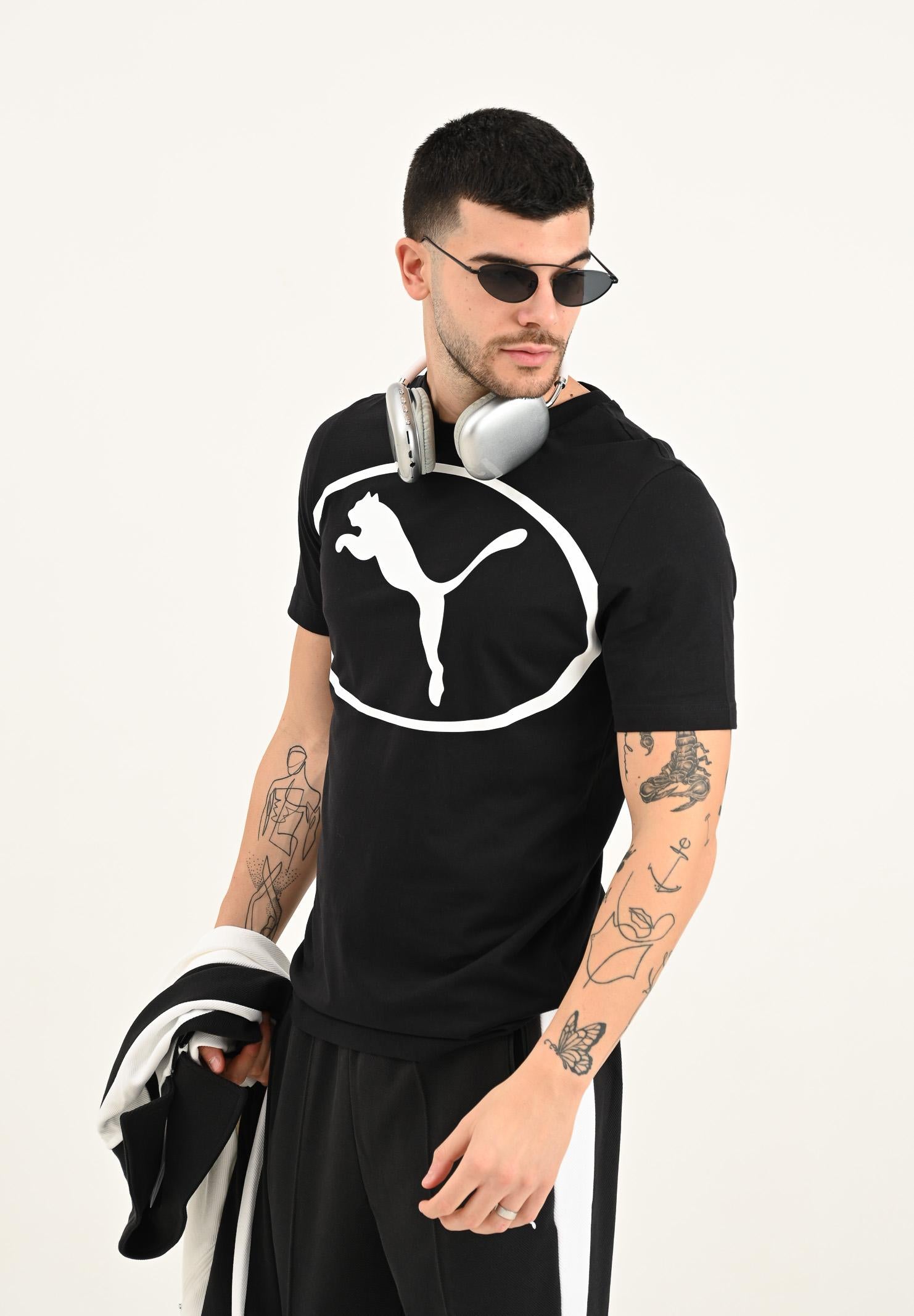 PUMA T-shirt a manica corta Graphic nera da uomo 688243 01 PUMA 