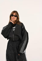 ADIDAS ORIGINALS Giubbotto di jeans in denim nero da uomo JY2796  ADIDAS ORIGINALS 