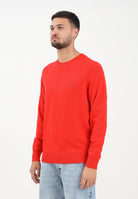 TOMMY HILFIGER Maglioncino girocollo rosso da uomo MW0MW36535XNF  TOMMY HILFIGER 