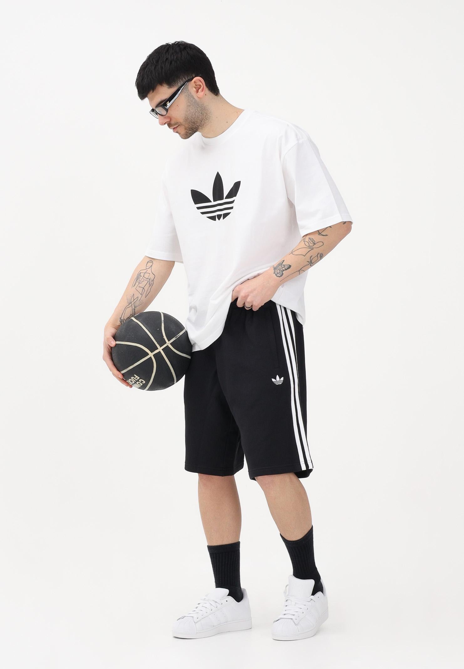 ADIDAS ORIGINALS Shorts sportivo 3-STRIPES nero da uomo KE3566 . ADIDAS ORIGINALS 