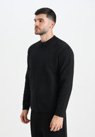 SELECTED HOMME Maglioncino girocollo nero da uomo 16098435 Black SELECTED HOMME 