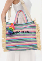 MARC ELLIS Borsa BUBY S CLAIRE L in rafia multicolore da donna BUBY-S-CLAIRE-L MUPI MARC ELLIS 