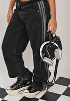 ADIDAS ORIGINALS Jeans Adicolor Denim Firebird nero da uomo JC6718  ADIDAS ORIGINALS 