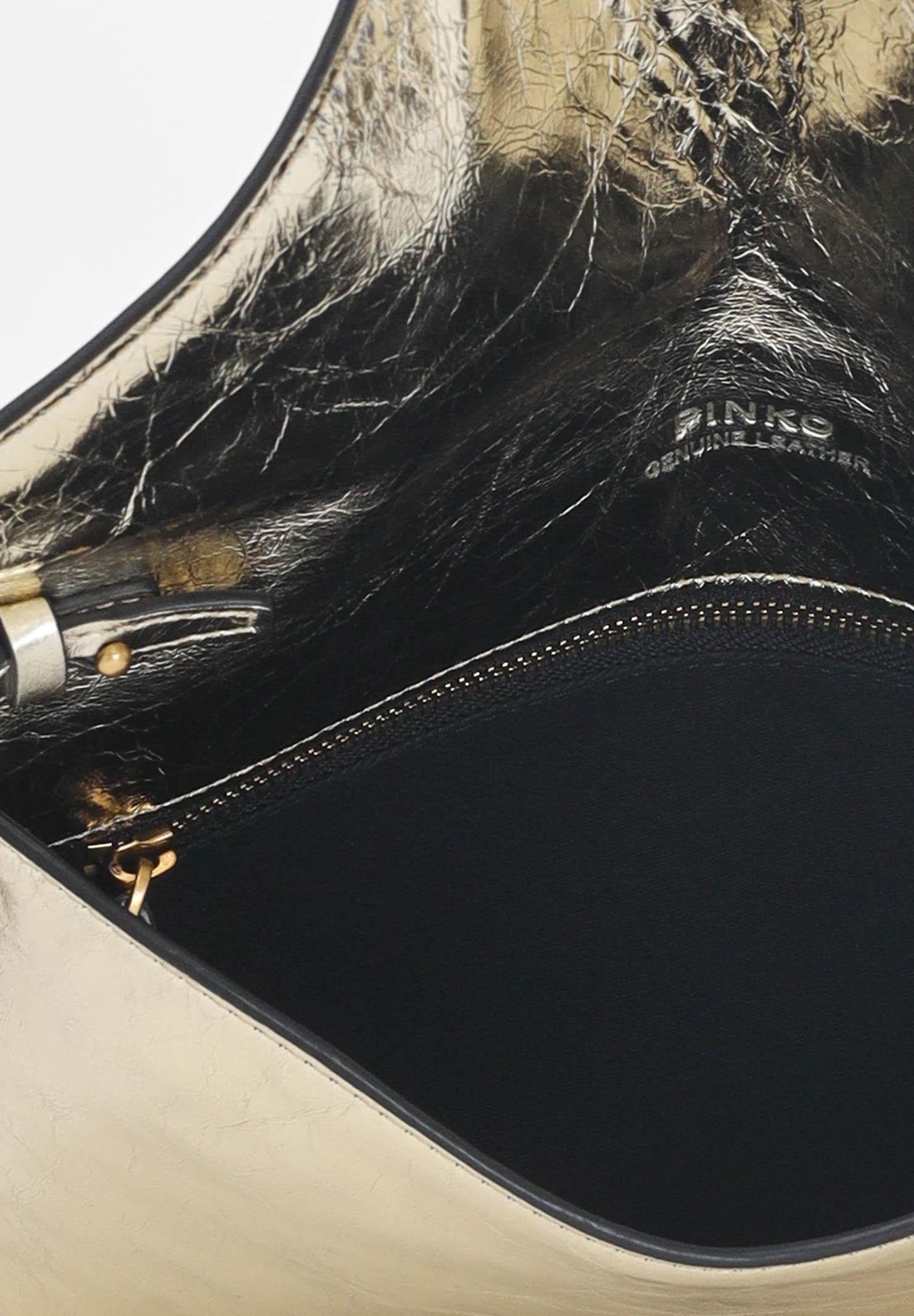 PINKO Pochette Flat Purse Handle oro da donna 104820A2OT ZZLQ PINKO 