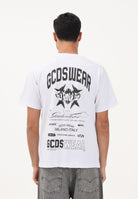 GCDS T-shirt a manica corta bianca per uomo e donna con stampa C1MWQC070J079 100B GCDS 