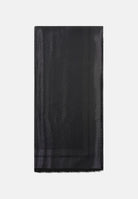ELISABETTA FRANCHI Pashmina nera da donna con logo SC12F56E2 110 ELISABETTA FRANCHI 