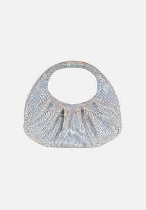 TWENTY FOURHAITCH Borsa a mano argento e polvere da donna con strass LB1006262P PO TWENTY FOURHAITCH 