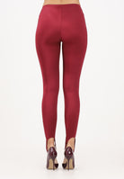 VICOLO Leggings bordeaux da donna con staffa alla caviglia UF0119 BO VICOLO 