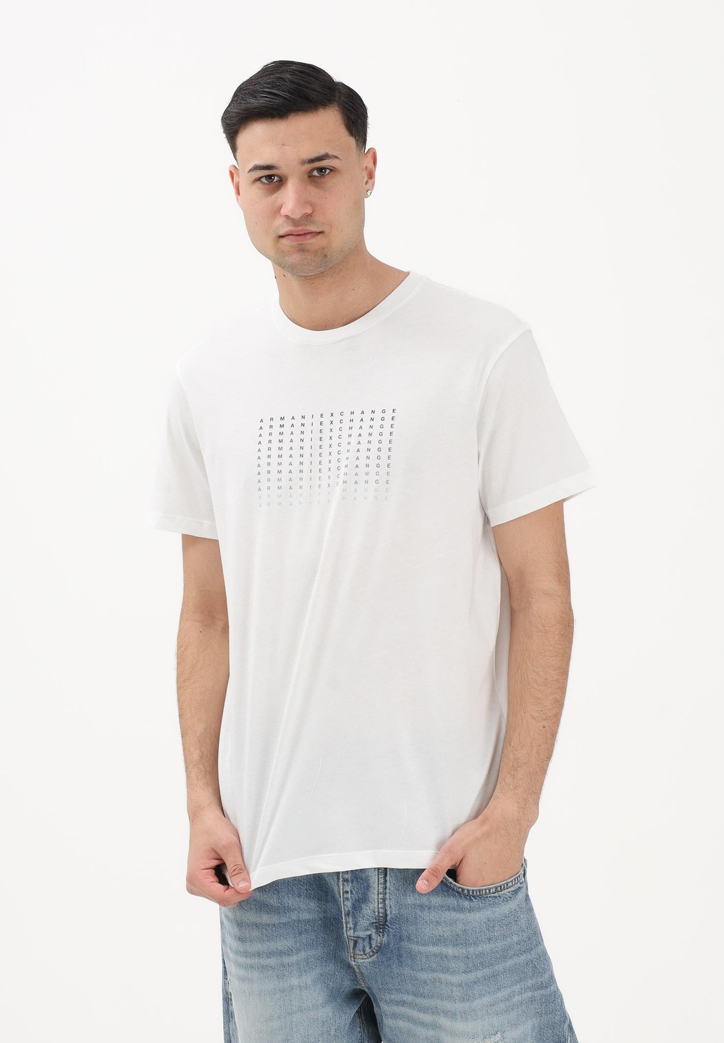 ARMANI EXCHANGE T-shirt a manica corta bianca da uomo con stampa XM002519AF10334 U0009 ARMANI EXCHANGE 
