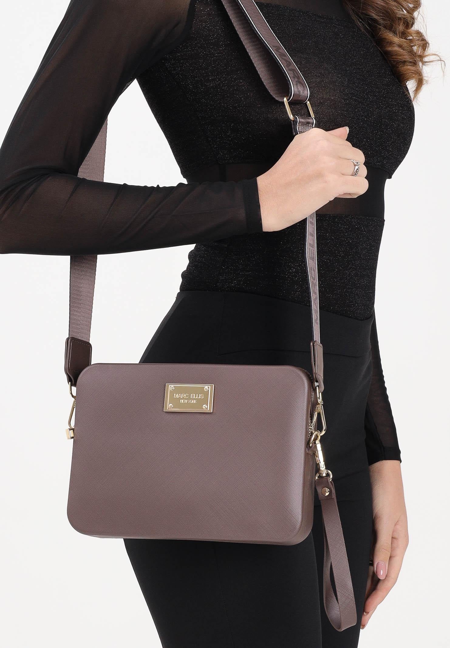 MARC ELLIS Pochette FLAT-FLOWE Cacao Donna