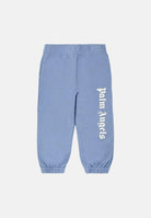 PALM ANGELS Pantalone sportivo azzurro polvere da neonato con logo PBXD001S26FLE001 050 PALM ANGELS 