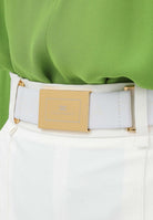 ELISABETTA FRANCHI Shorts avorio da donna con cintura SH00861E2 360 ELISABETTA FRANCHI 