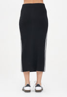 ADIDAS ORIGINALS Gonna midi adicolor Knit 3-Stripes nera da donna JW2661  ADIDAS ORIGINALS 