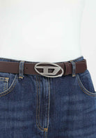 DIESEL Cintura marrone da donna con logo D J01226KXBLR KP48 DIESEL 