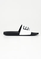 EA7 Ciabatte bianche e nere da uomo con logo 7X000108AF15118 MZ096 EA7 