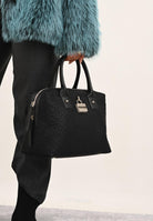 RICHMOND Borsa nera da donna con lucchetto e logo RWA25195BO BL RICHMOND 