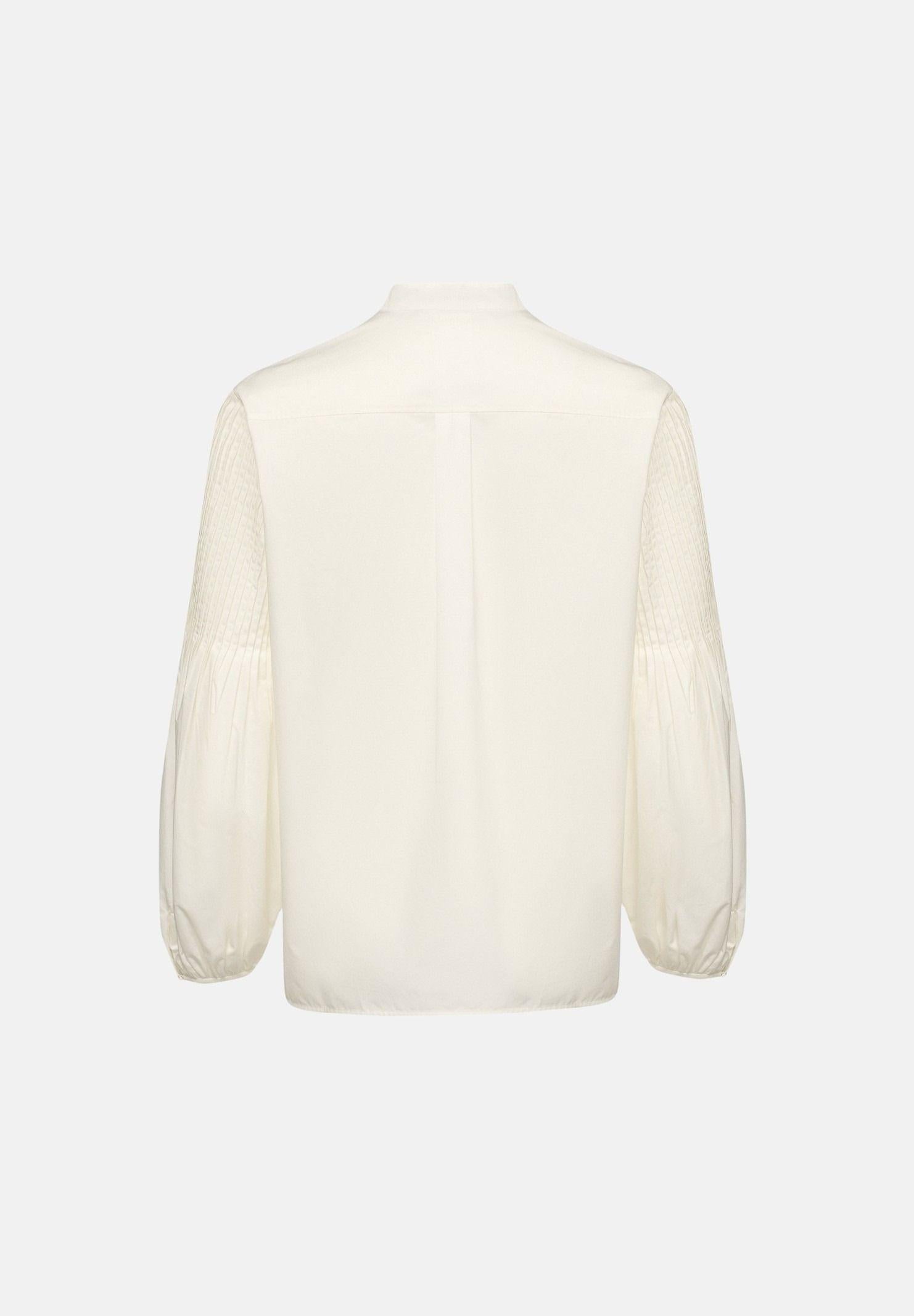 MAX MARA blusa con collo alto Seta avorio donna 2626116071600 001 MAX MARA 