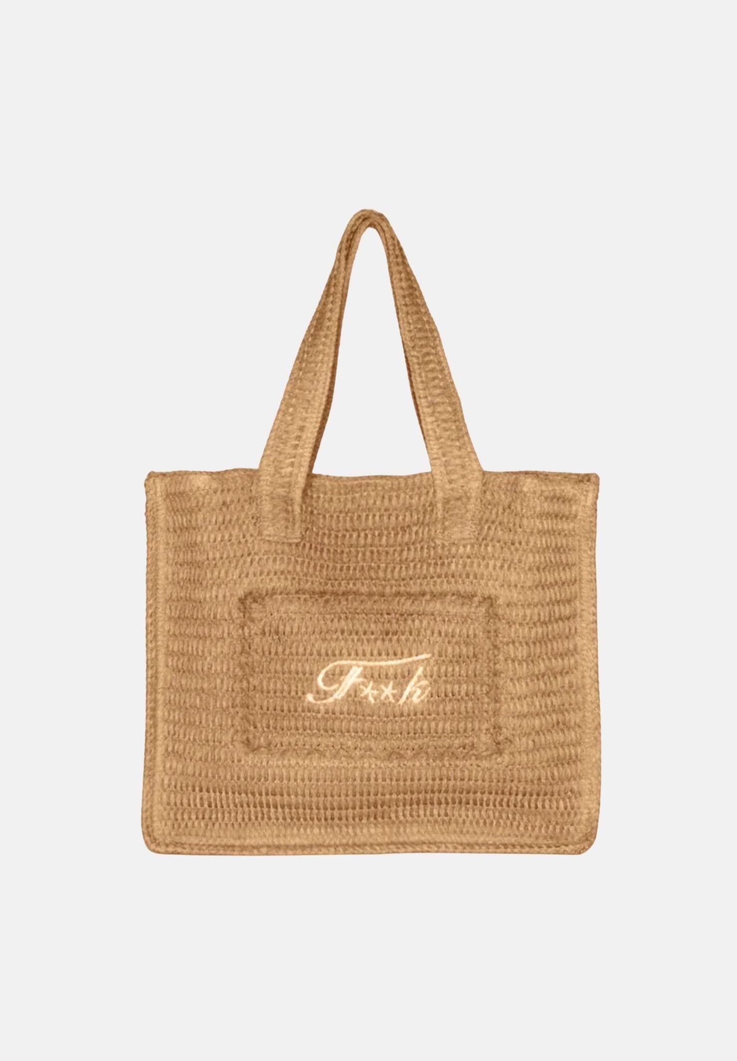 F**K Borsa mare beige da donna con logo FA26-SW0001BG . F**K 
