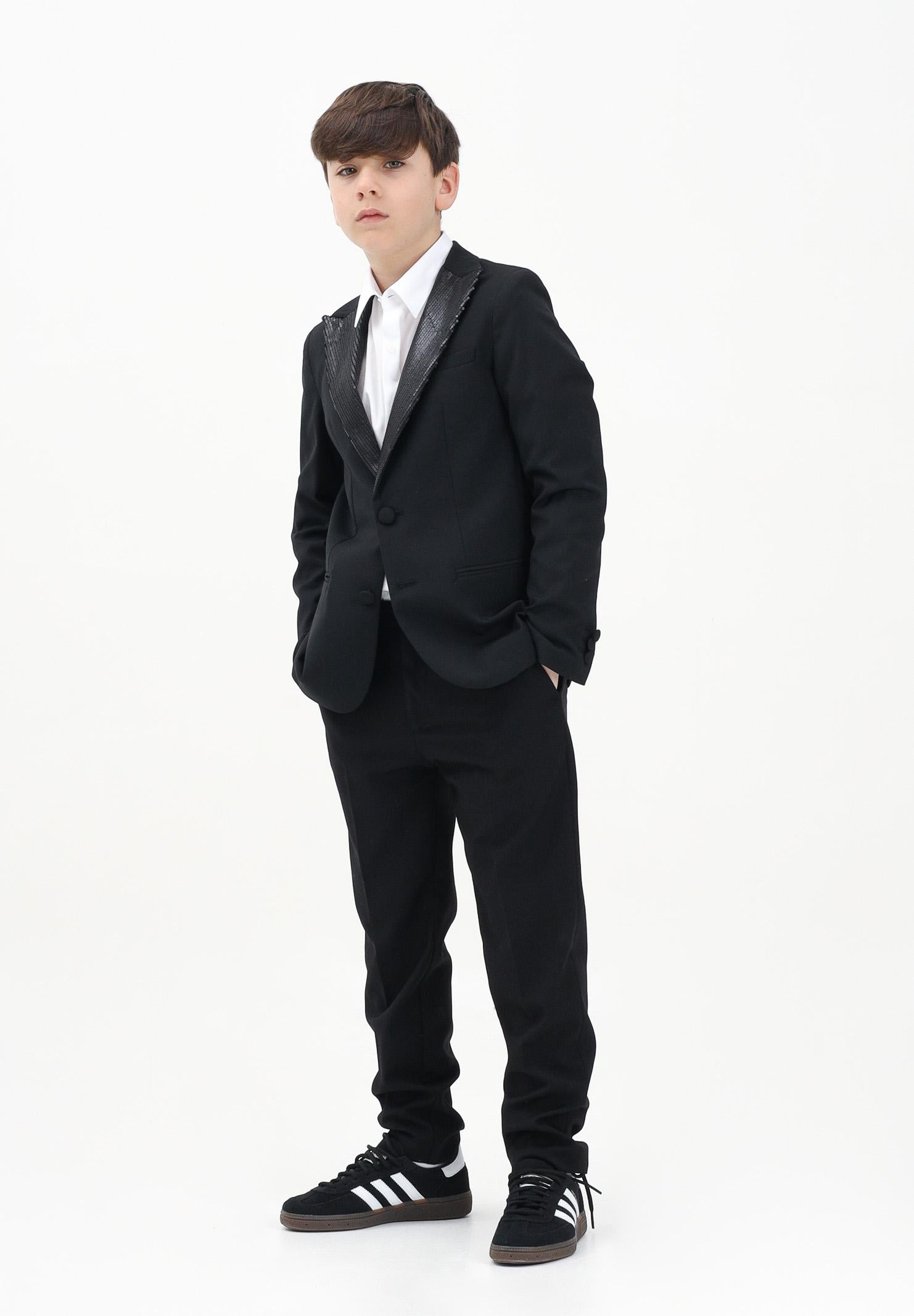 I'M BRIAN Pantalone nero da bambino PA3265J 009 I'M BRIAN 