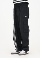 ADIDAS ORIGINALS Pantalone sportivo Front Stripes Woven Cargo nero da uomo JV9892  ADIDAS ORIGINALS 