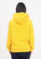 Felpa con cappuccio gialla per donna e bambina rifinita da logo stile college DQ2466D0094 DQ201 DSQUARED2 