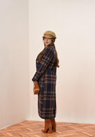 ONLY Cappotto lungo viola da donna caratterizzato da un elegante motivo a quadri 15355210 PlumPerfect ONLY 