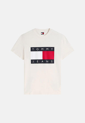 TOMMY JEANS T-shirt Tommy Jeans Big Flag Logo T-Shirt calico beige, colore basico beige, uomo. DM0DM22645 AEF TOMMY JEANS 