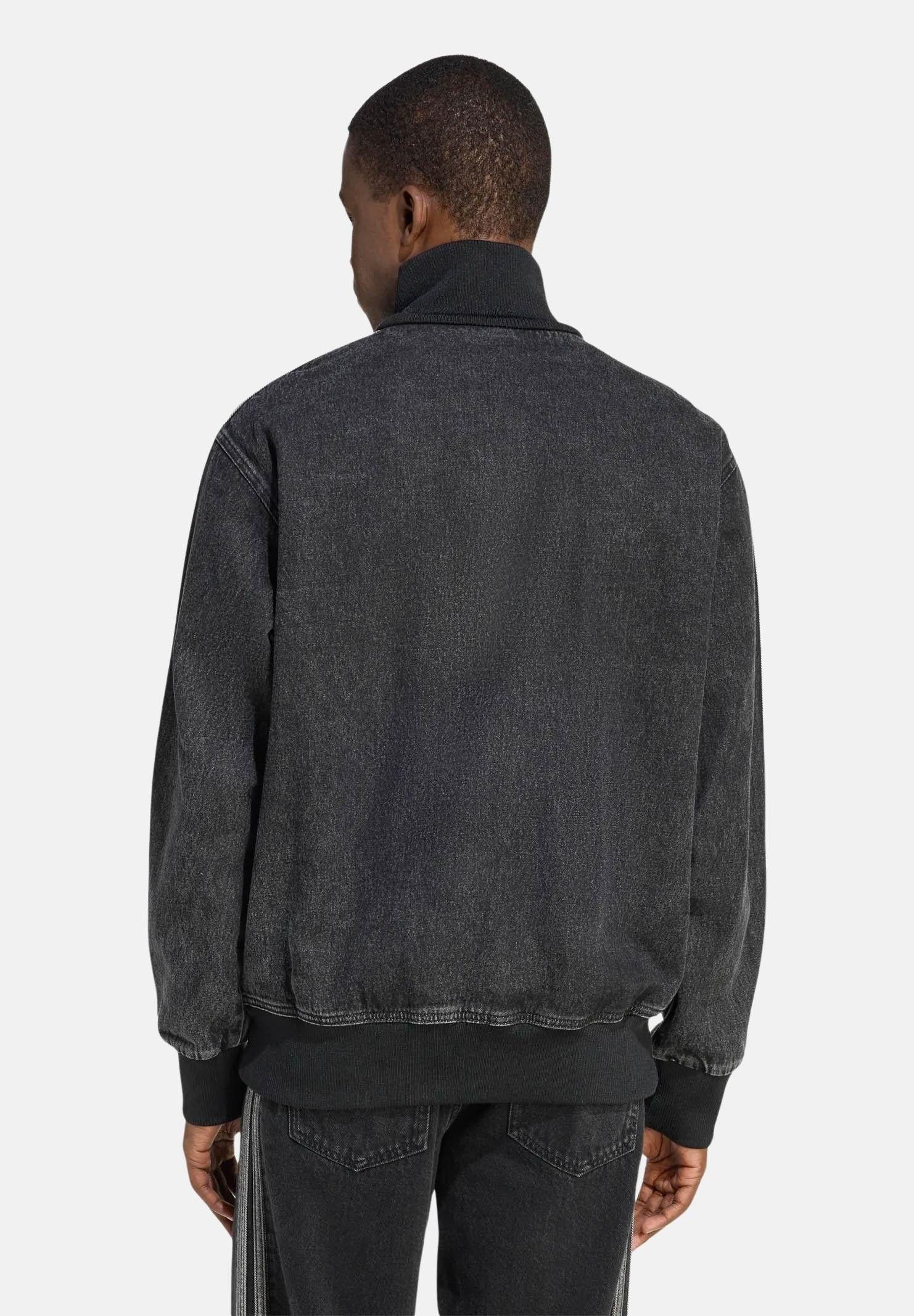 ADIDAS ORIGINALS Giubbotto Adicolor Denim Firebird nero da uomo KD1516 . ADIDAS ORIGINALS 